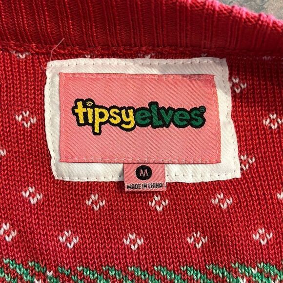 Tipsy Elves Unicorn Christmas Sweater Cardigan Medium - Picture 5 of 8